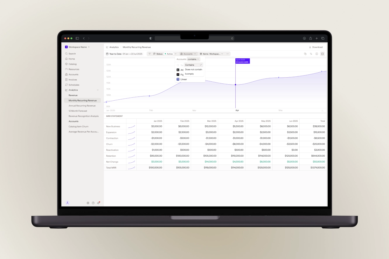 Module — Billing dashboard